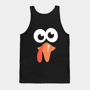 Silly Turkey Face Funny Tank Top